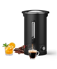 gaomon 14L Double Wall Commerical Coffee Urn, Hot Coffee Dispenser, Black for Wedding, Buffet, Catering, Events, Outdoor Bar