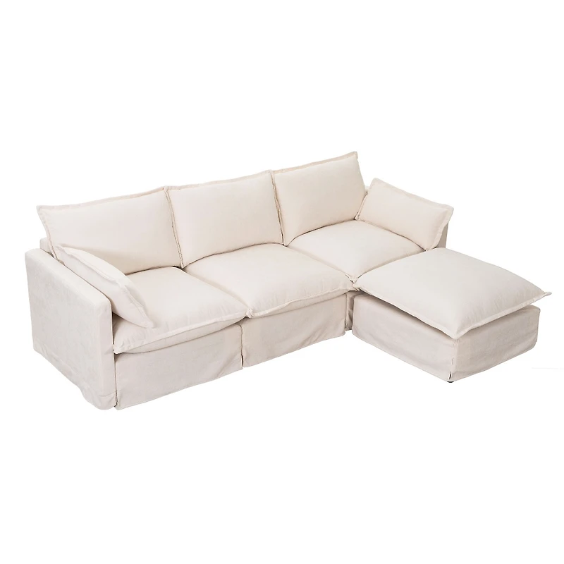 Streamdale Furniture 93.31" Modular Sectional Sofa Couch for Living Room, Modern L-shaped Sofa