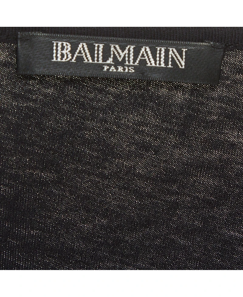 Pre-Owned Balmain Women's Logo Print Jersey Tank Top