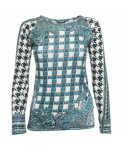 Pre-Owned Balmain Women's Printed Jersey Top