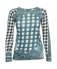 Pre-Owned Balmain Women's Printed Jersey Top