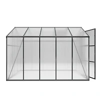 Streamdale Furniture Gain height 6x10 Feet Aluminum Greenhouse with Polycarbonate Panels
