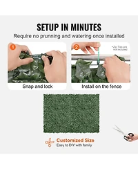 Sugift Ivy Privacy Fence, 96 x 72 inches, Artificial Wall