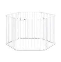 Ruie 6-Panel Extra Wide Adjustable Pet Safety Gate Fits 34.5-154 in Openings