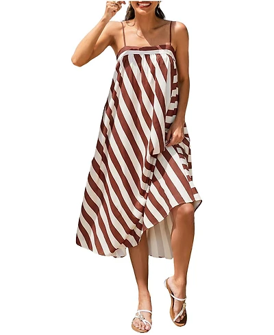 Cupshe Women's Shell We Striped Maxi Beach Dress