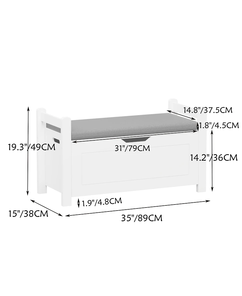 Lovmor Kids Toy Box Chest