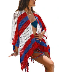 Cupshe Women's Daring Vibe Striped Cover-Up Kimono