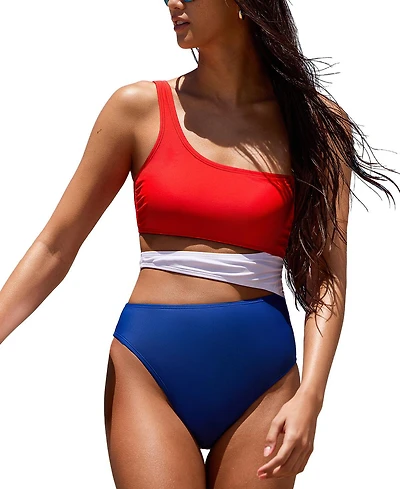 Cupshe Women's July Mood Colorblock One-Piece Swimsuit