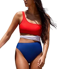Cupshe Women's July Mood Colorblock One-Piece Swimsuit