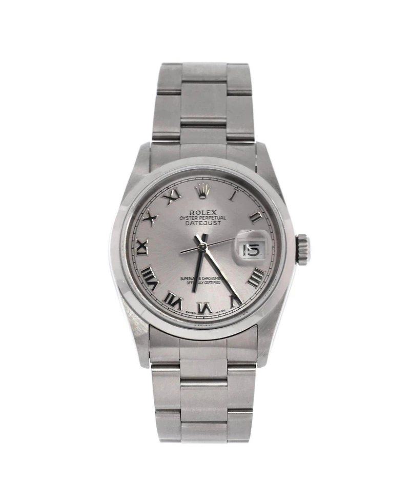 Pre-Owned Rolex Oyster Perpetual Datejust Automatic Watch in Stainless Steel 36mm