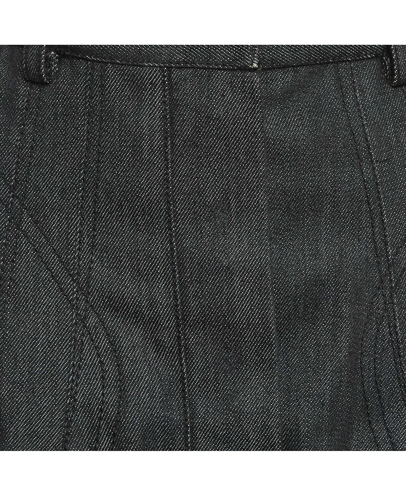 Pre-Owned Balenciaga Women's Denim Mini Skirt