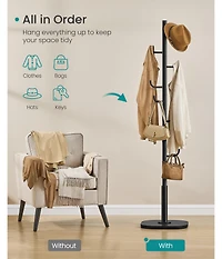 Slickblue Modern Cactus Style Coat Rack Stand with Durable Hooks Storage
