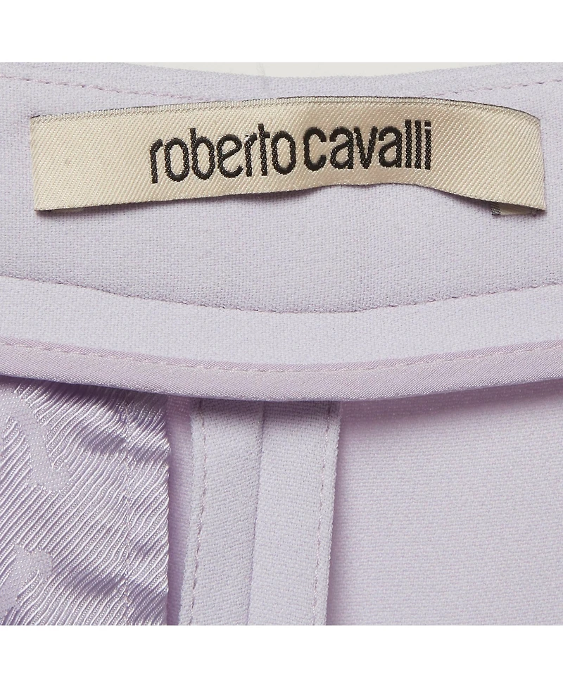Pre-Owned Roberto Cavalli Women's Crepe Wide-Leg Trousers
