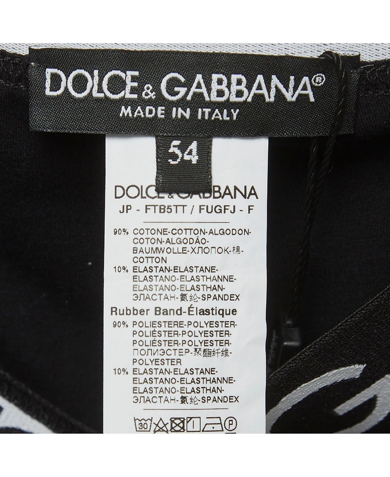 Pre-Owned Dolce & Gabbana Women's Logo Band Jersey Leggings