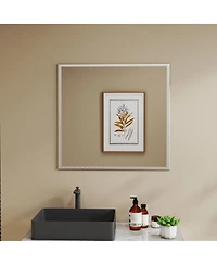 Rainsken 32" Square Aluminum Frame Vanity Mirror