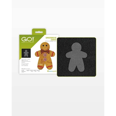 AccuQuilt Go Gingerbread Cookie Die for Quilting Projects | Perfect for Seasonal Applique | Compatible with Go! Fabric Cutting Machine | Easy to Use