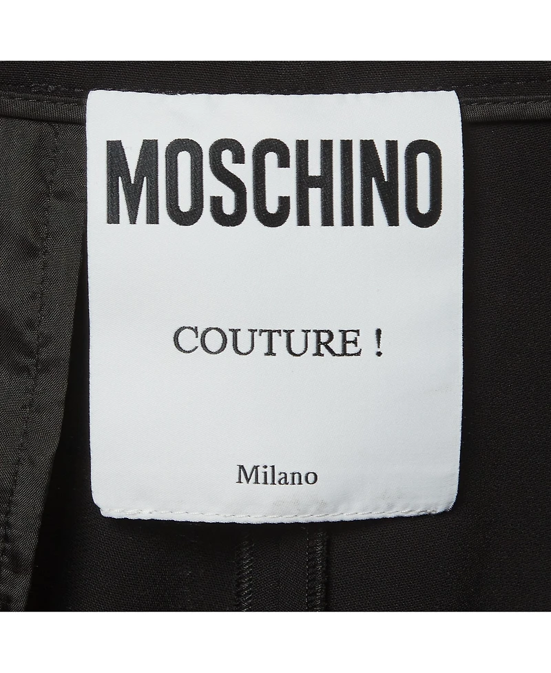 Pre-Owned Moschino Women's Crepe Straight Leg Trousers