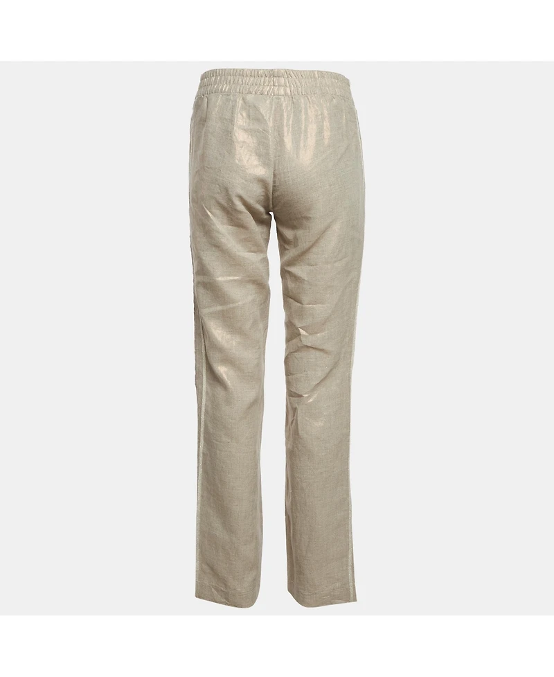 Pre-Owned Balenciaga Women's Lurex Drawstring Trousers