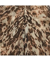 Pre-Owned Givenchy Women's Abstract Print Chiffon Draped Mini Skirt