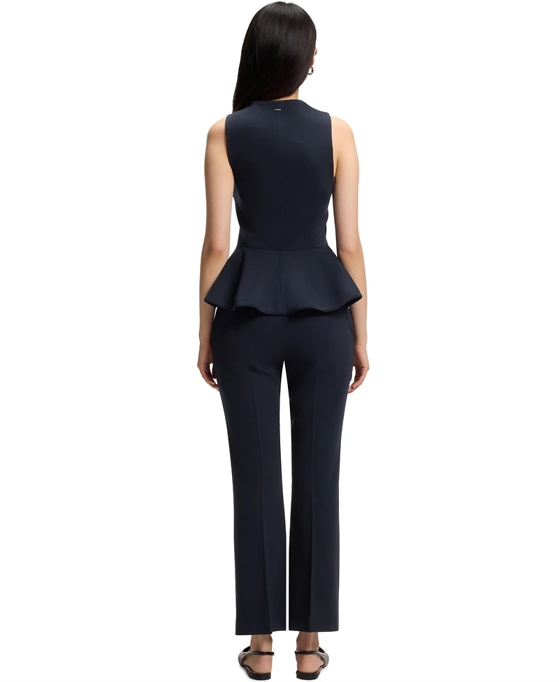 Boss by Hugo Women's Stretch Jersey Flared-Fit Pants