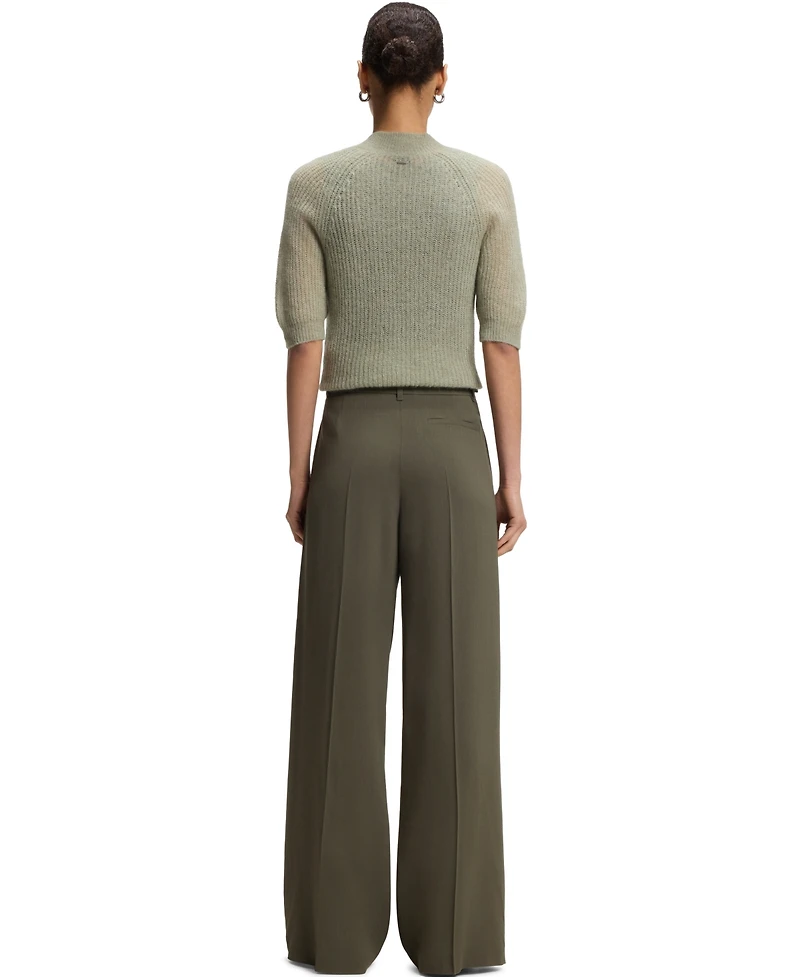 Boss by Hugo Women's Stretch Crepe Regular-Fit Pants