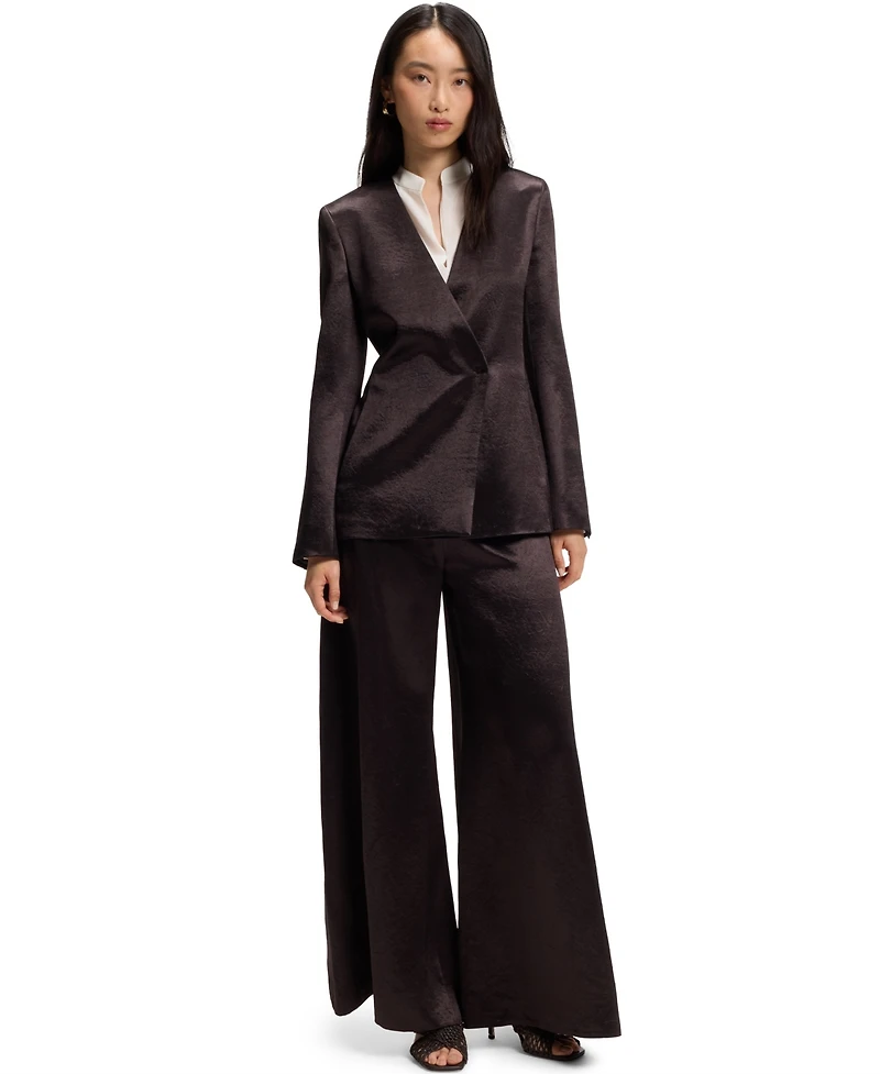 Boss by Hugo Women's Relaxed-Fit Sandwashed Silk Blouse