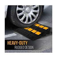 Pyle Heavy-Duty Car/Truck Curb Ramps - Vehicle Bridge Kit (Pair)