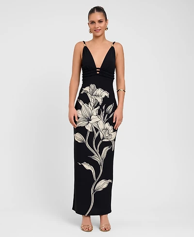 Rachel Roy Women's V-Neck Maxi Dress