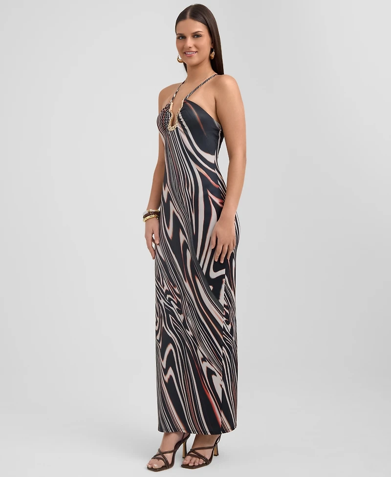 Rachel Roy Women's Halter Neck Maxi Dress