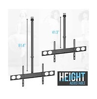 Pyle Ceiling Tv Mount Bracket, Adjustable Height & Tilt, 37''-70'' TVs