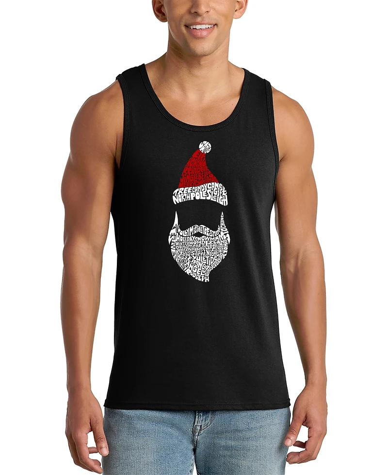 La Pop Art Men's Christmas Gnome Graphic Tank Top