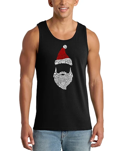 La Pop Art Men's Christmas Gnome Graphic Tank Top