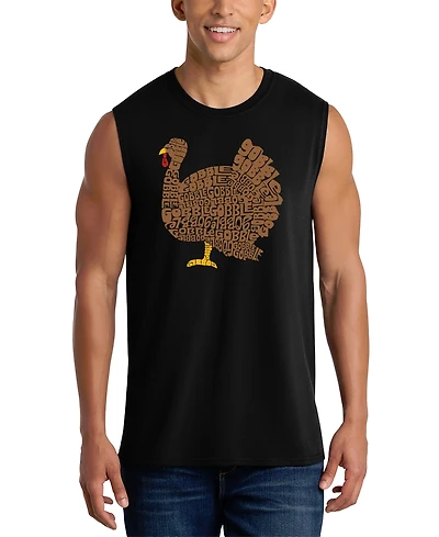 La Pop Art Men's Gobble Word Graphic Tank Top