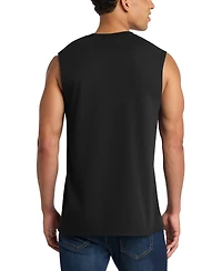 La Pop Art Men's Bat Silhouette Word Graphic Tank Top