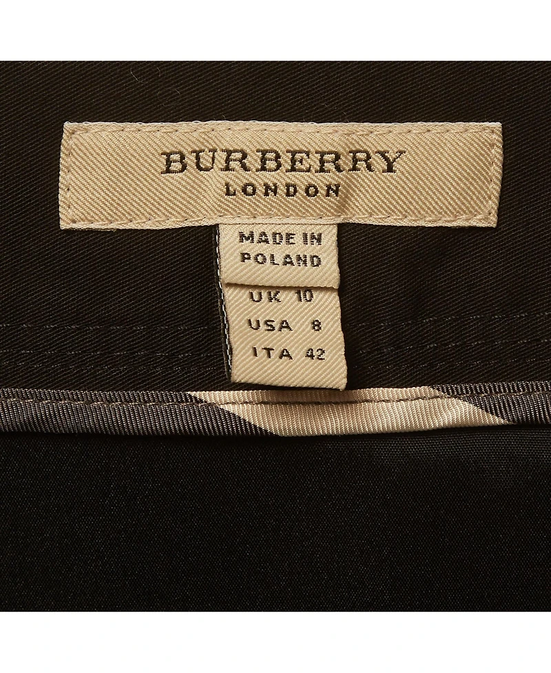 Pre-Owned Burberry Women's Cotton Pleated Short Skirt
