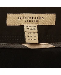 Pre-Owned Burberry Women's Cotton Pleated Short Skirt