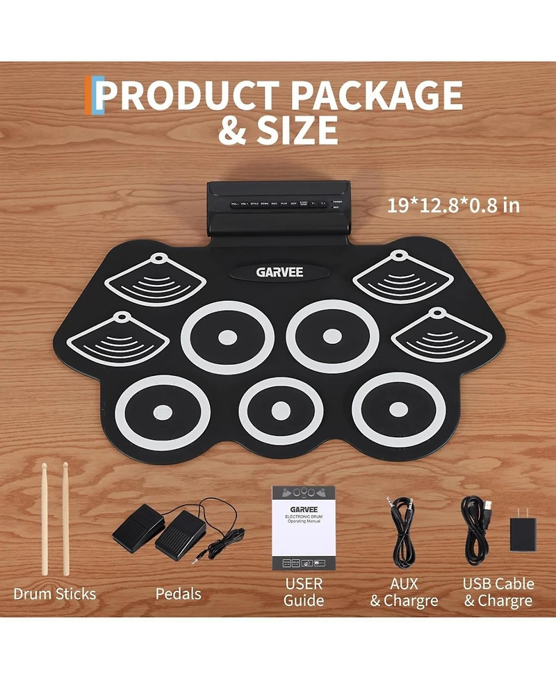 gaomon electronic Roll Up Drum Set