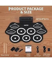 gaomon electronic Roll Up Drum Set