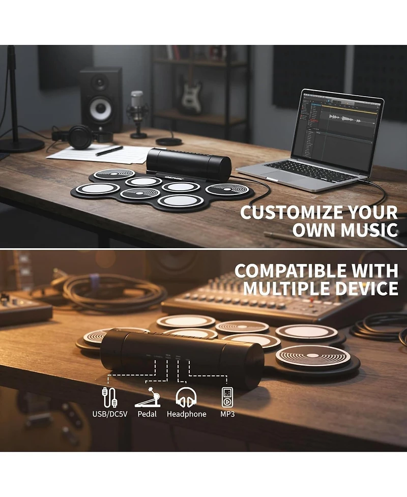 gaomon Electronic Roll Up Drum Mat