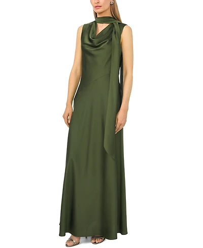 Parker Women's Sleeveless Cowl Neck Scarf-Tie Maxi Dress