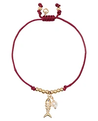 kate spade new york Gold-Tone Summer Daze Fish Cord Bracelet