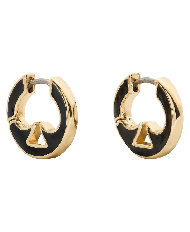 kate spade new york Extra-Small Cut Out Huggie Hoop Earrings