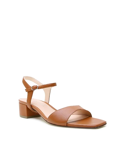 Alterre Women's Cognac Jackie Customizable Square Sandal