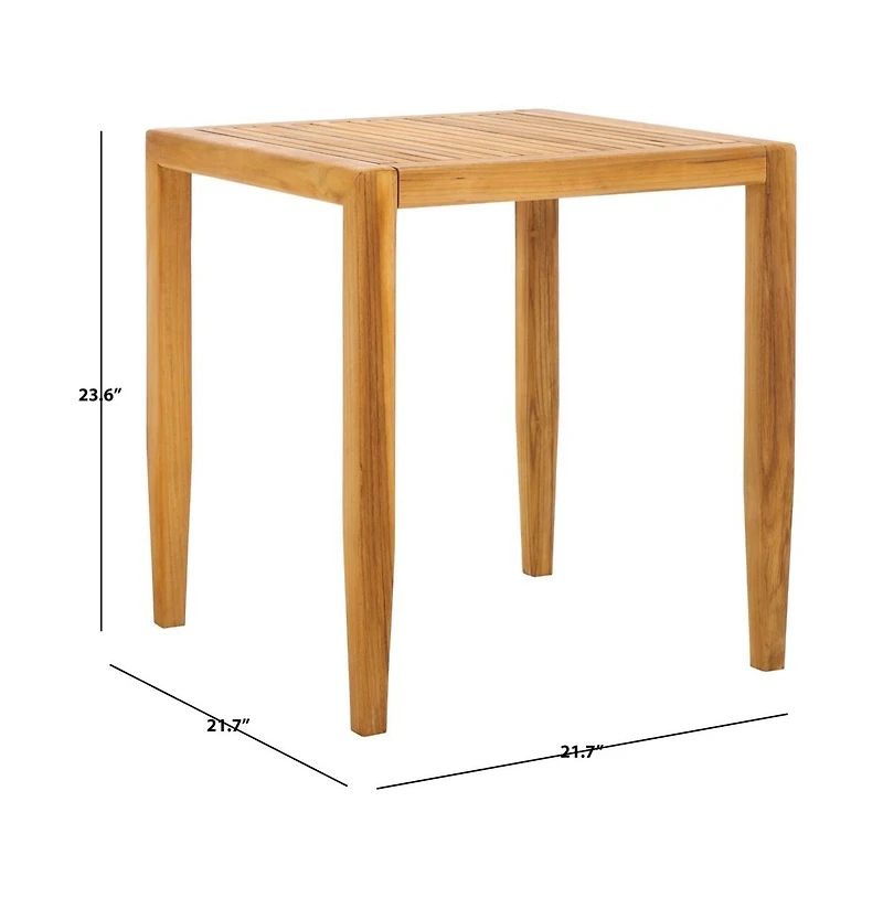 Safavieh Samoa Teak Patio Accent Table