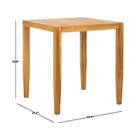 Safavieh Samoa Teak Patio Accent Table