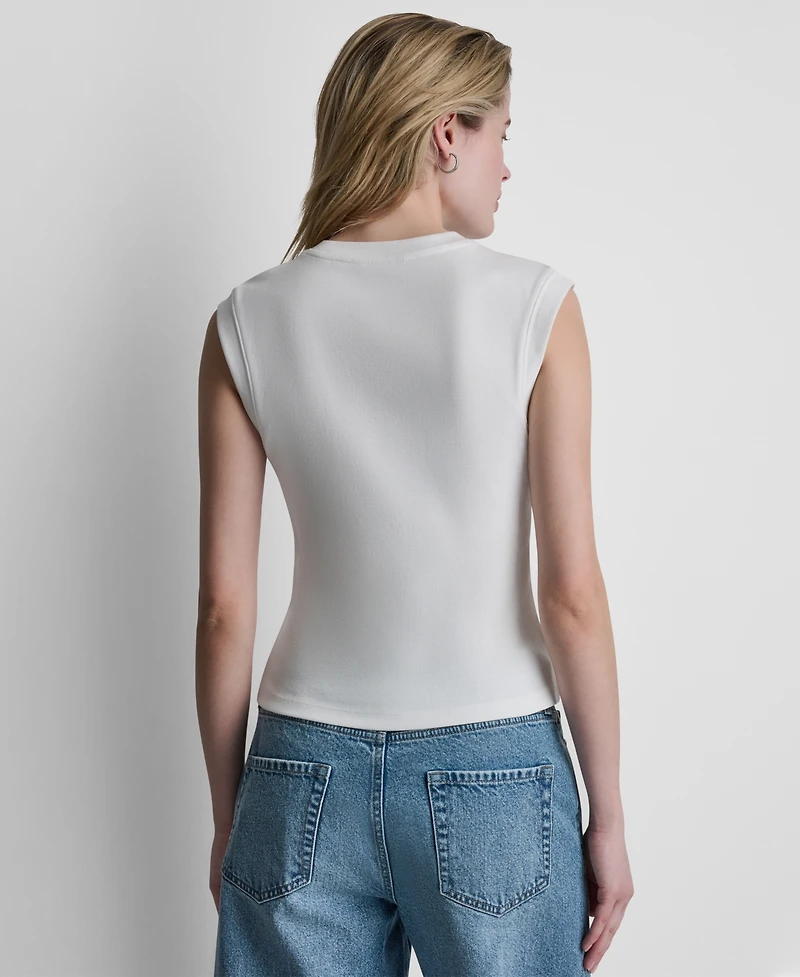 Dkny Jeans Women's Crewneck Sleeveless T-Shirt