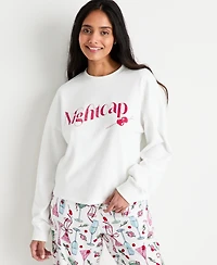 State of Day Women's Nightcap French Terry Graphic Sweatshirt, Macy's Exclusive