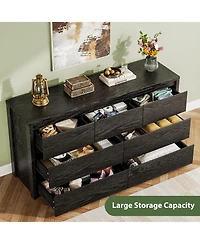 homfan Modern 7 Drawer Dresser for Bedroom