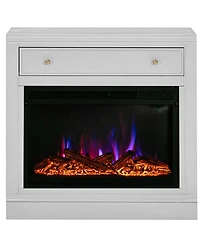 Amren 32" Wood Drawer Open Base with Fireplace Insert
