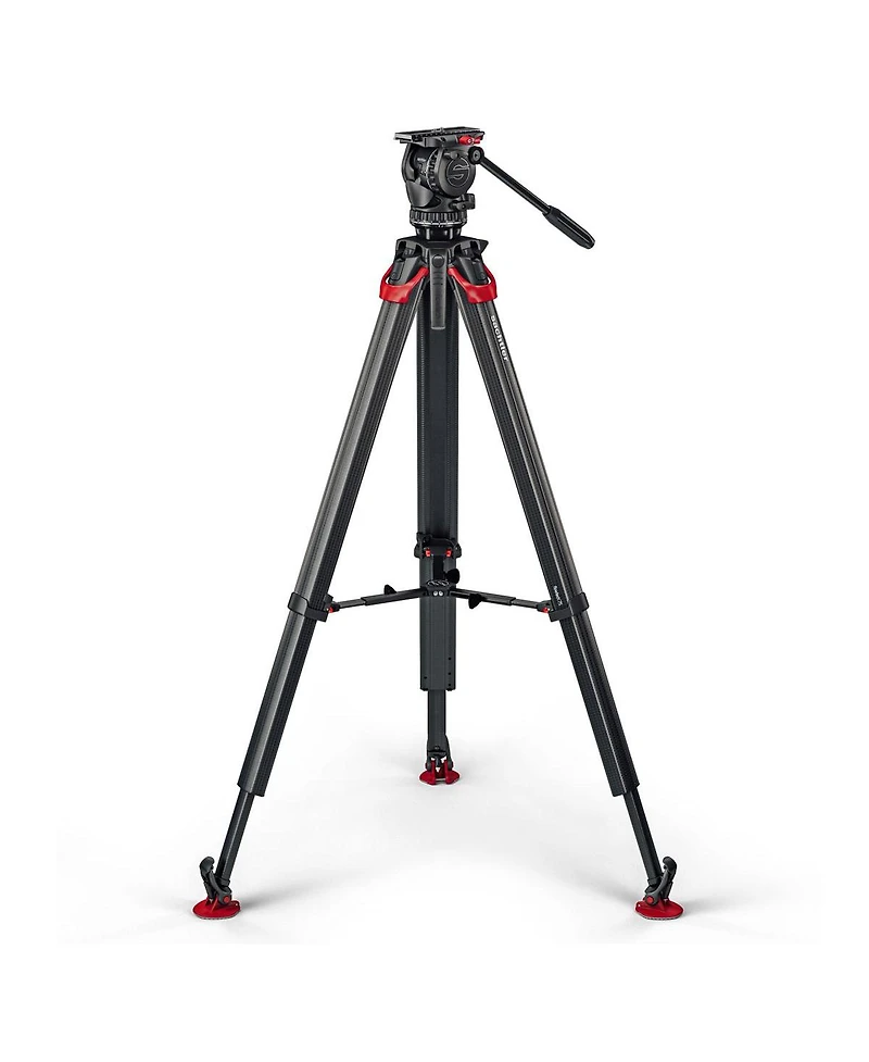 Sachtler aktiv8 Sideload Fluid Head System with flowtech75 Tripod and Mid-Level Spreader